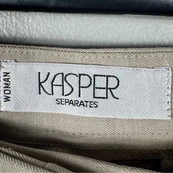 Kasper Womens Kate Pants Classic Fit  Size 18 Career Capsule New Tan Minimalist - Picture 5 of 6